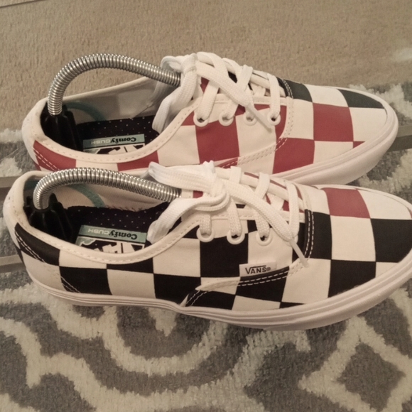 Vans Shoes - Vans confycush authentic half big checkered sneakers unisex size 7.5 women